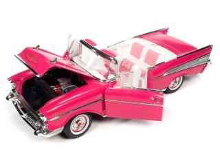 Chevrolet Convertible 1957 *Barbie*, pink Auto World 1:18